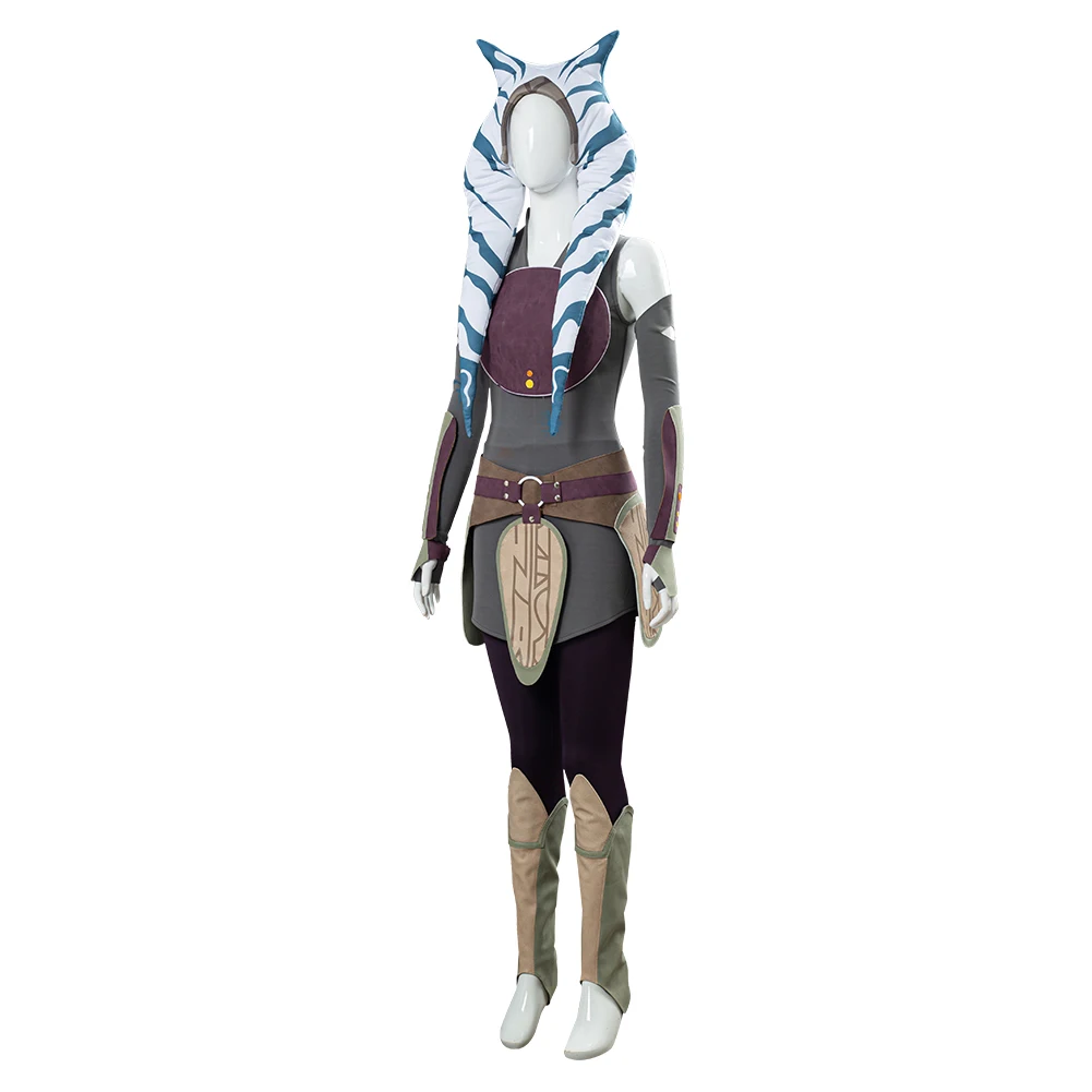 Костюм для косплея Звёздные повстанцы Ahsoka Tano костюмы униформа на Хэллоуин
