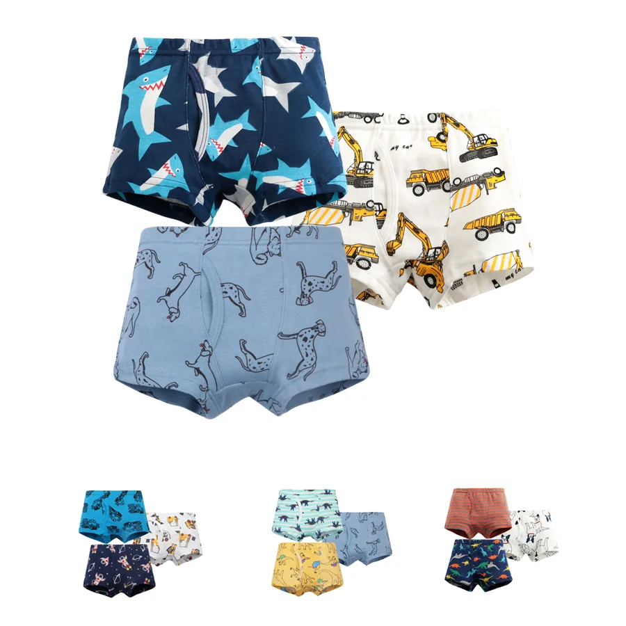 Трусы-боксеры Pitidrogo для мальчиков, 3 шт. в упаковке, H288