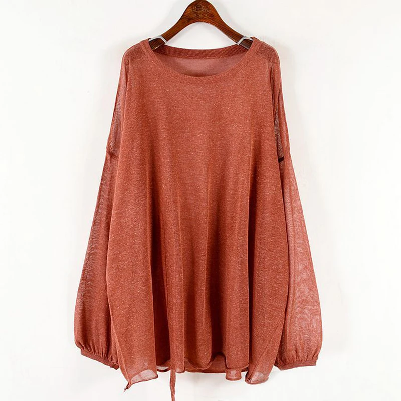 CHICEVER/Осенняя Винтажная Футболка для женщин с круглым вырезом и длинными рукавами