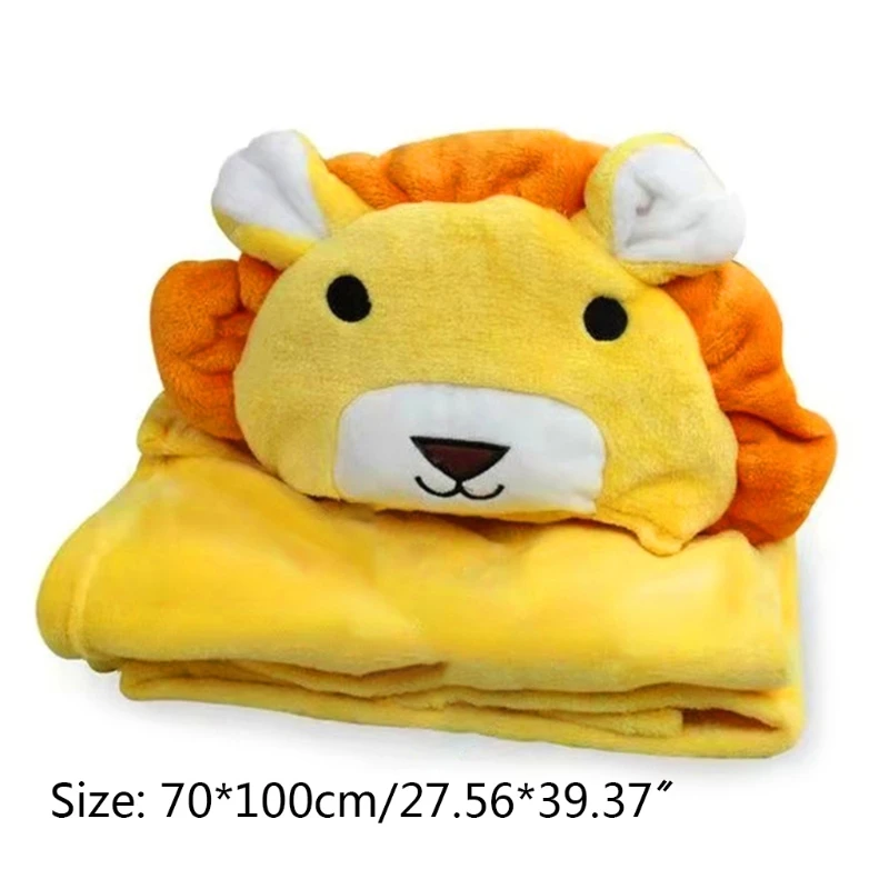 

P15C Baby Cartoon Animal Hooded Bath Towel Ultra Soft Super Absorbent Thick Bathrobe Cloth Robe Unisex Boys Girls