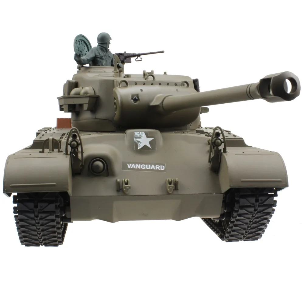 2 4G 1/16 US Snow Leopard Pershing M26 Радиоуправляемый бак для стрельбы курения эффект звучания