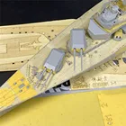 DIY модель корабля деревянная палуба Маскировочный лист для масштаба 1350 Bismarck модель броненосца CY350081 для Trumpeter 05358