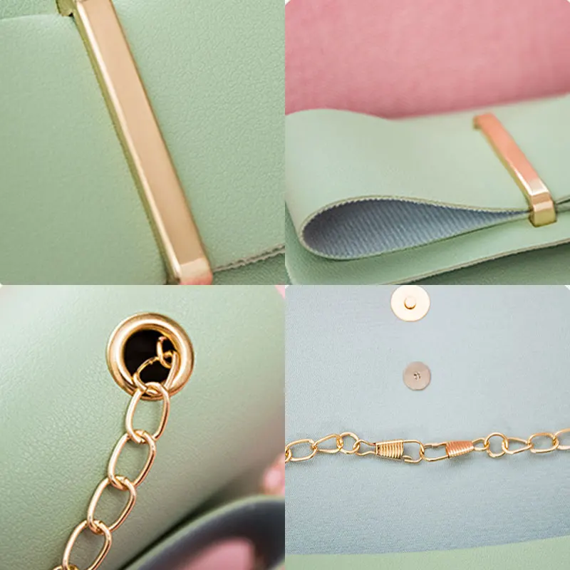 

2019 New Laser Crossbody Bag For Women Candy Color Women's Pouch Gold Metal Chain Mini Shoulder Bag Fashion Evening Clutch Bags