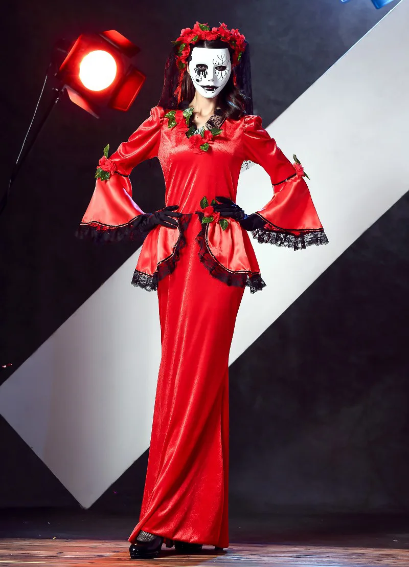 Костюмы на Хэллоуин для женщин маскарадные шары королевы сердца вампирские