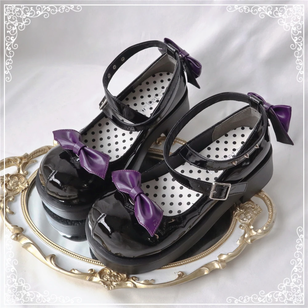 

Japan Harajuku Gothic Lolita Cosplay Shoes Holloween Dress Shoes