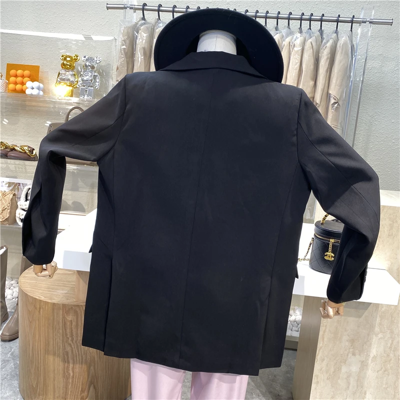 

Brand Original Design 2021 New Retro Leisure Net Red Medium Long Coat