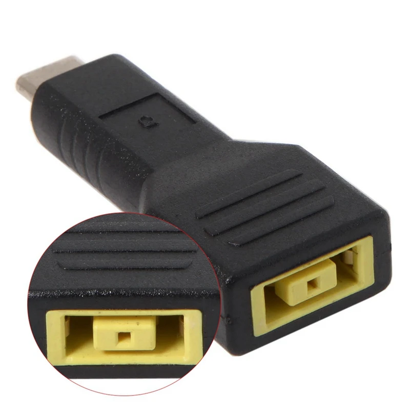 Прямоугольный разъем для Lenovo с подключением к стандарту USB Type-C адаптер питания