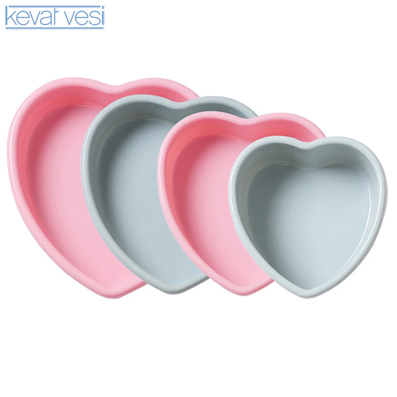 

4 7 9 10 Inch Heart Shape Cake Mold Durable Silicone Mousse Cake Bread Pastry Nonstick Chocolate Cake Dessert Baking Tool