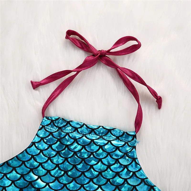 Детская одежда для маленьких девочек купальный костюм Русалочки купальные