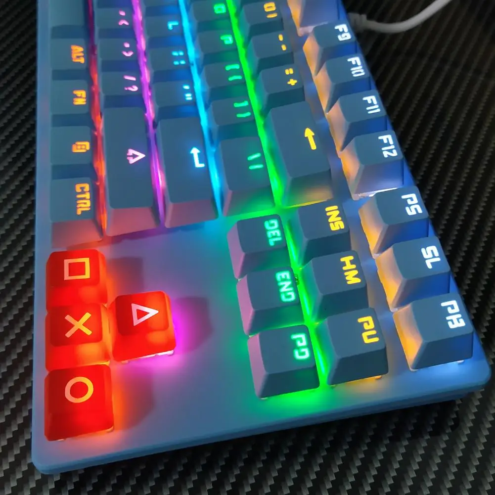 

87 Key Mechanical Keyboard USB Wired LED Backlit Axis Gaming Mechanical Keyboard For Desktop