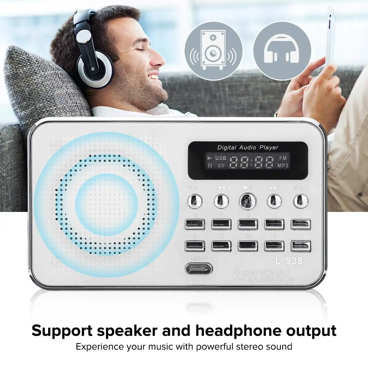 Портативный мини T-205 HiFi карта динамик цифровой стерео мультимедийный динамик fm-радио Кемпинг Туризм Открытый спортивный музыкальный плеер