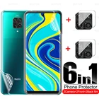 6in1 гидрогель пленка для Xiaomi Redmi примечание 9 Pro Max спереди и длинное сзади hd-пленка для Redmi Note 9T 5G 9S 8 Pro 8T 7 Объектив защитная пленка