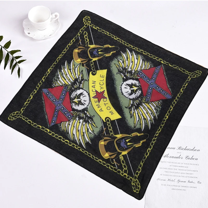 

Rock Eagle-fly Bandana BBoy Paisley Scarf Cycling Balaclava Cotton Hiphop Headwear Du-rag Headband Mask Hiking Gaiter Scarves