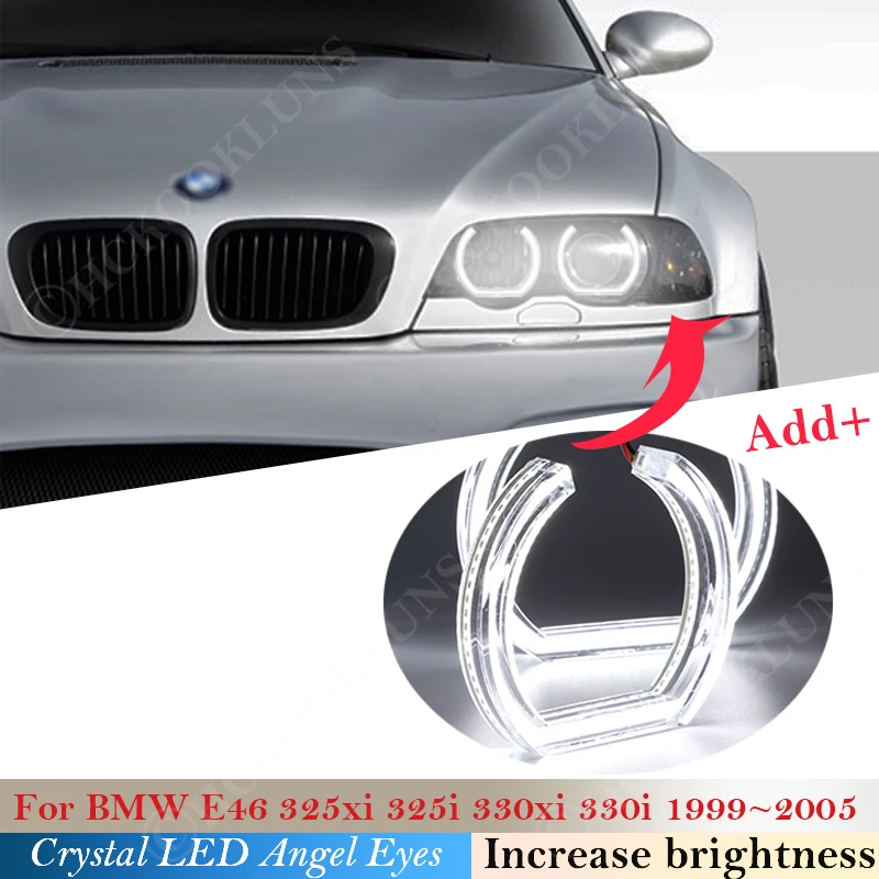 Для BMW E46 325i 325xi 330i 330xi 1999 ~ 2005 DTM Стиль с украшением в виде кристаллов светодиодный