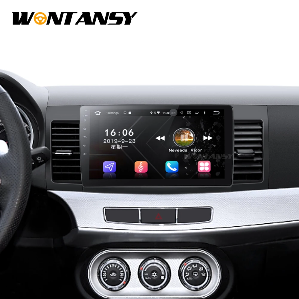 Автомобильный DVD для Mitsubishi Lancer 2005-2016 с 10 1 дюймов 2 DIN GPS Радио Видео плеер восемь