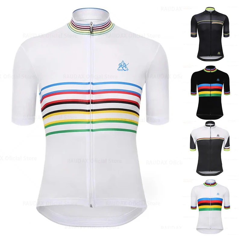 Новинка 2020 мужские Дышащие Трикотажные изделия с коротким рукавом для езды на