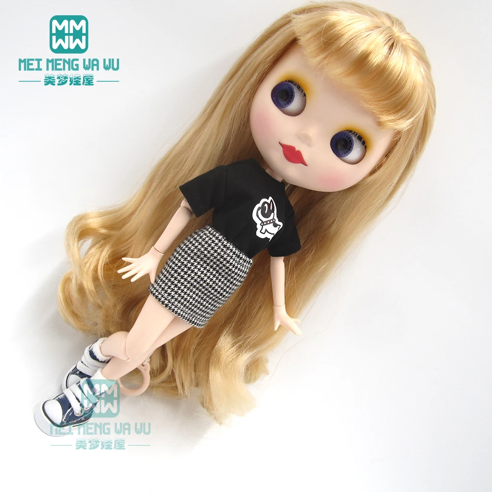 1 шт., одежда Blyth Doll, модные свитера, порванные штаны для Blyth Azone OB23 OB24, кукла 1/6, аксессуары