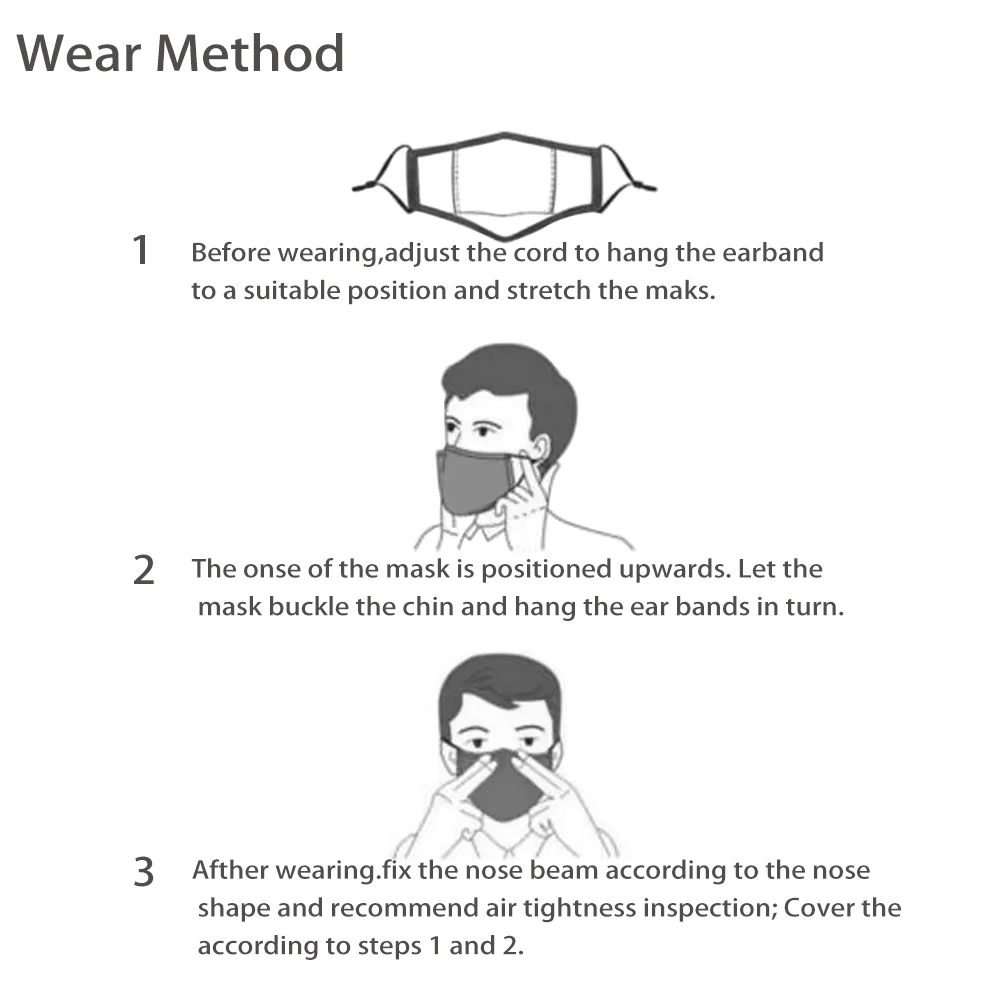 Anti Dust Mouth Mask with Filter Adults&ampkids Protection 3D Animal Uv Mascarillas Print White Unisex Masks | Аксессуары для