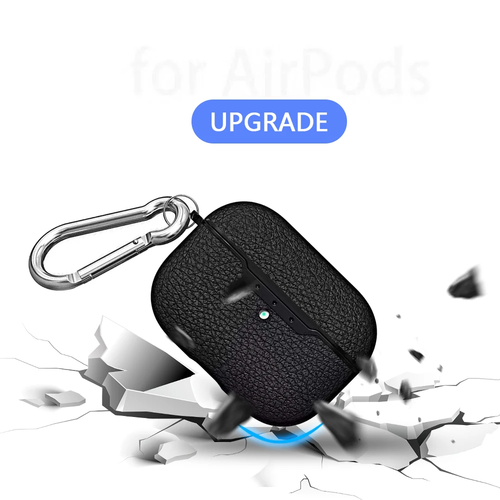 Чехол для AirPods Pro противоударный чехол из углеродного волокна с зернистой