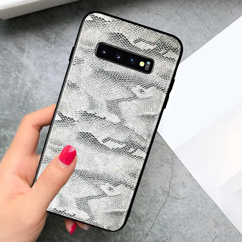 

Snake Skin for Samsung Galaxy S21 Note 20 S20 FE Lite Ultra 10 9 8 Pro S10E S10 5G S9 S8 S7 S6 Plus Phone Case
