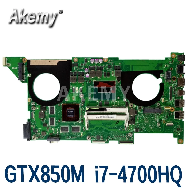 Akemy N750JK материнская плата для Asus N750JV N750J ноутбука W/ GTX850M/2GB i7 4700HQ тест ok