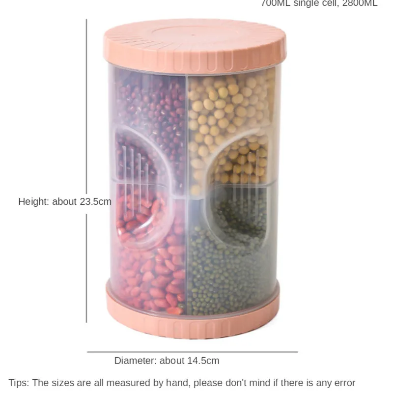 

Whole Grains Grain Storage Tank Large Partition Plastic Storage Box Kitchen Food Storage Box Dry Goods Sealed Tank