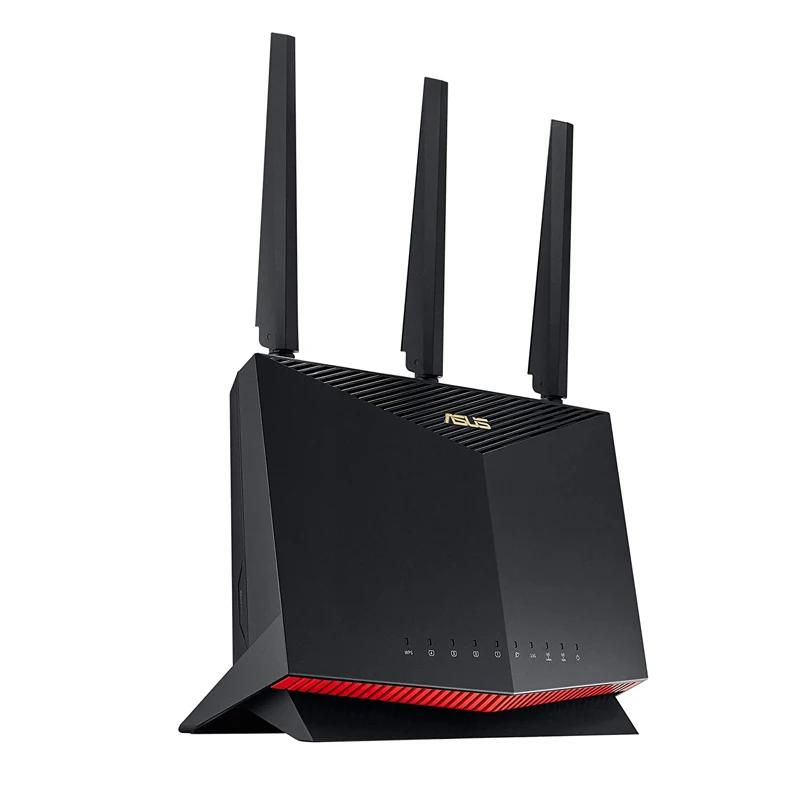 ASUS ROG Gaming Router RT-AX86U AX5700 Dual Band WiFi 6, 802.11ax, 5700 Mbps, up to 2500 sq ft & 35+ Devices, NVIDIA GeForce Now
