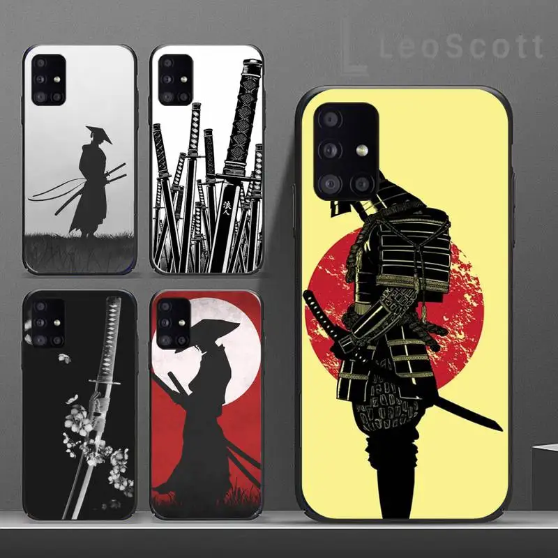 

Japan The samurai Ninja Phone Case For Samsung A32 A51 A52 A71 A50 A12 A21S S10 S20 S21 Plus Fe Ultra