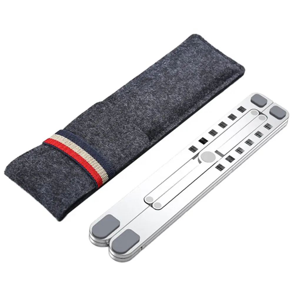 

Складная подставка для ноутбука 14-17 дюймов, регулируемый угол, портативный держатель из алюминиевого сплава, Офисная универсальная Несколь...