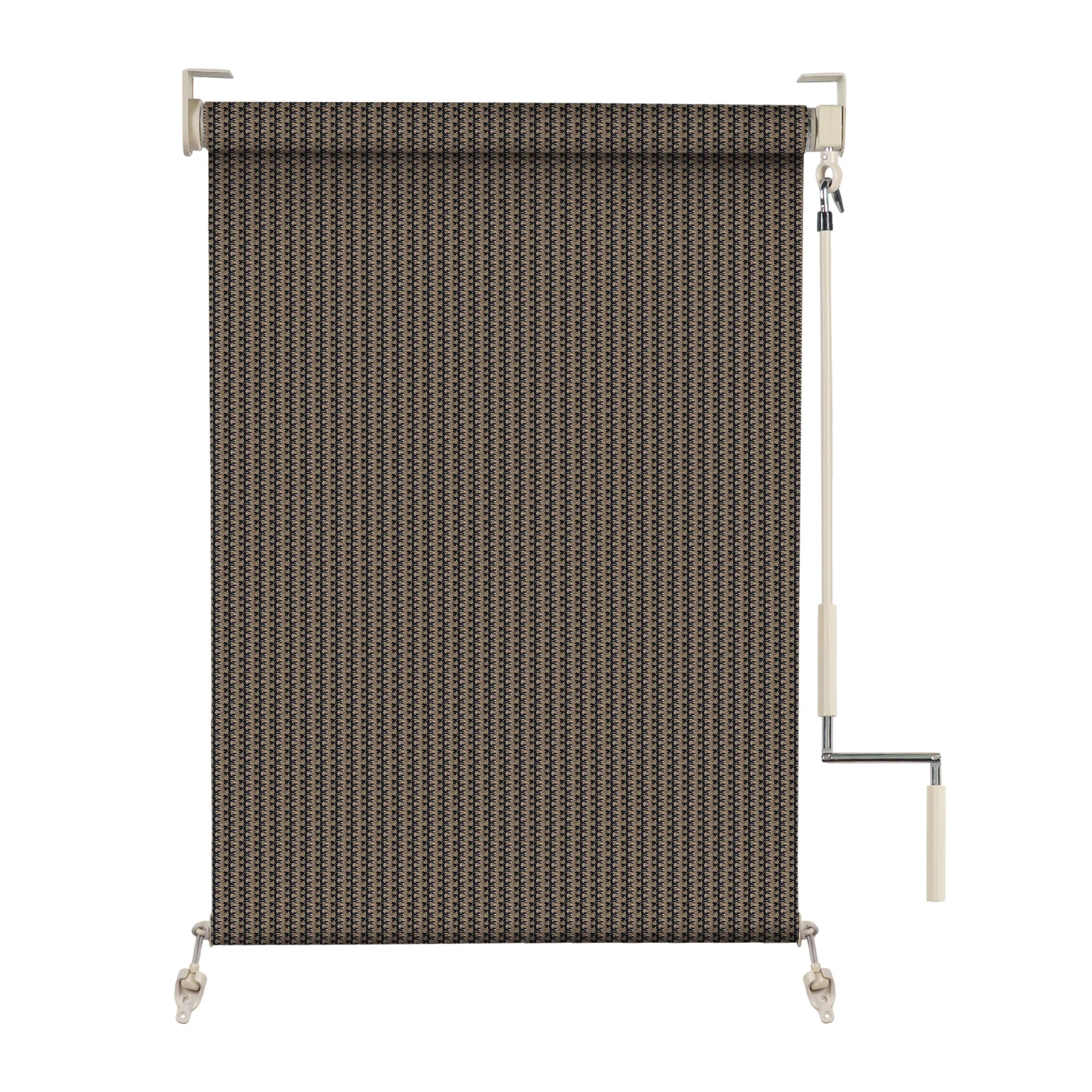 BERISSA Outdoor Cordless Hand Roller Blinds UV Filter Porch Patio Windows Gazebo Backyard | Дом и сад
