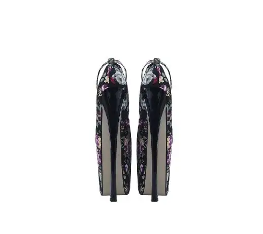 LLXF/туфли для трансвеститов; zapatos mujer; пикантные туфли на шпильке 22 см; туфли на платформе с пряжкой; женские свадебные туфли-лодочки; Летние босоножки