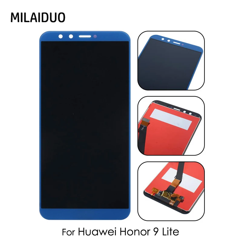ЖК дисплей для huawei Honor 9 Lite сенсорный экран дигитайзер сборка замена белый черный