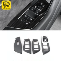 carmango for audi a6 c8 2019 2021 car styling door window control lift button panel trim frame sticker interior accessories
