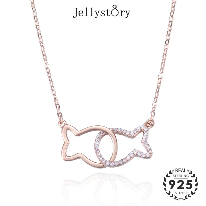 Jellystory модные ювелирные изделия из стерлингового серебра 925 пробы ожерелье с