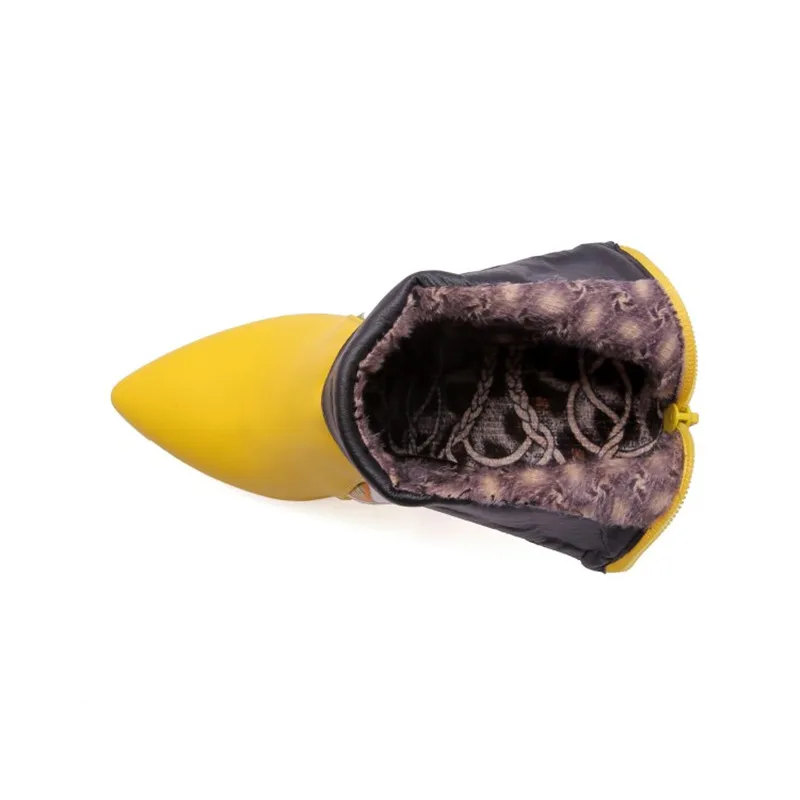 Женские ботильоны на высоком каблуке с вышивкой Качественная обувь из