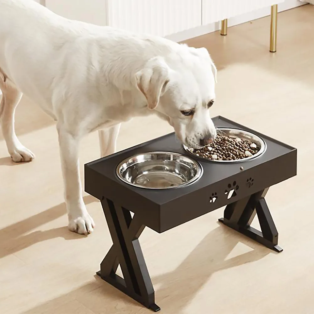 

Elevated Dog Bowls Pet Supplies High Capacity For Small And Medium-sized Large Dogs And Pets Good Quality Stainless Steel Tray