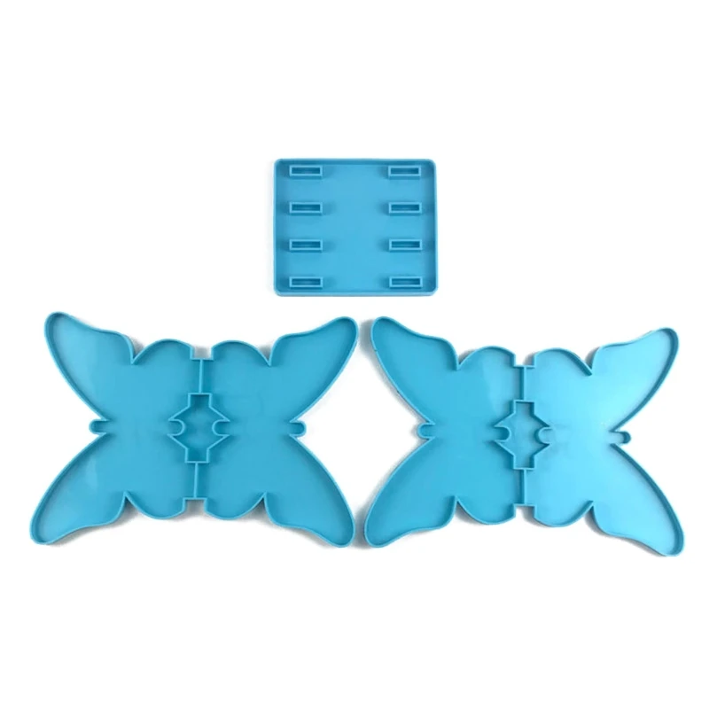 

N7MF 1 Set Book Stand Epoxy Resin Mold Butterfly 3D Bookshelf Silicone Mould DIY Crafts Jewelry Home Ornaments Tool