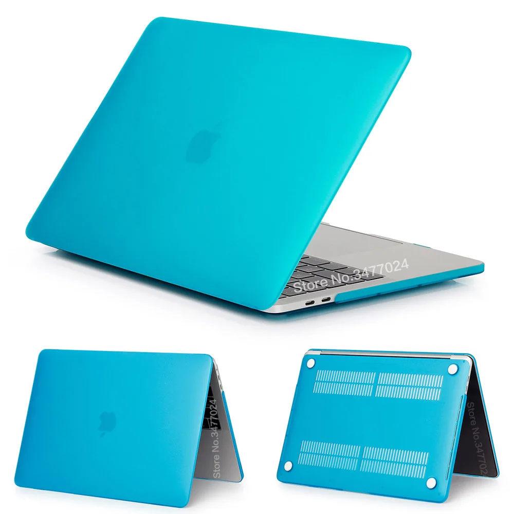Water blue-Matte Матовый или прозрачный чехол для ноутбука Macbook Pro retina Air 11 12 13 15, для mac Air 13 A1466 A1932, чехол pro 13,3 15 - Цвет: Water blue-Matte