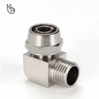 pneumatic fittings male thread 18 14 38 12 elbow brass fit 4 6 8 10 12mm od tube coupler adapter connector