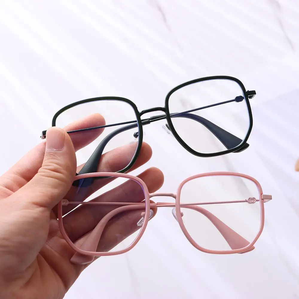 

Модные очки в Корейском стиле с большой оправой и металлической оправой, очки с защитой от синего света, компьютерные очки, очки с защитой от...