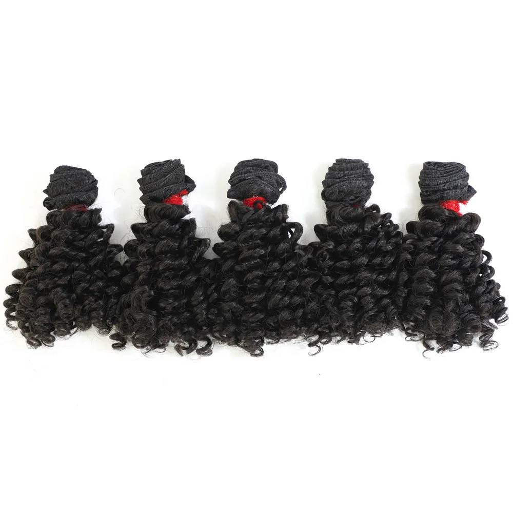 Человеческие волосы на ощупь афро Надувные вьющиеся Пряди 5 240 г Фунми