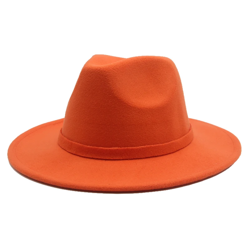 

winter hats men women solid classic formal dress wide large brim fedora hats cotton wedding church jazz white black women hats