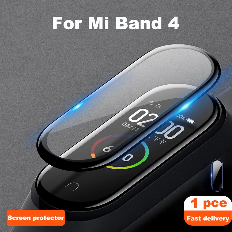 film for mi 4 Браслет mi band 4 3 с металлическим ремешком для Xiaomi mi Band 3 4, Безвинтовой браслет mi Band 4 3, браслет mi Band, браслет на запястье, умный браслет 4 из стали - Цвет: film for mi 4