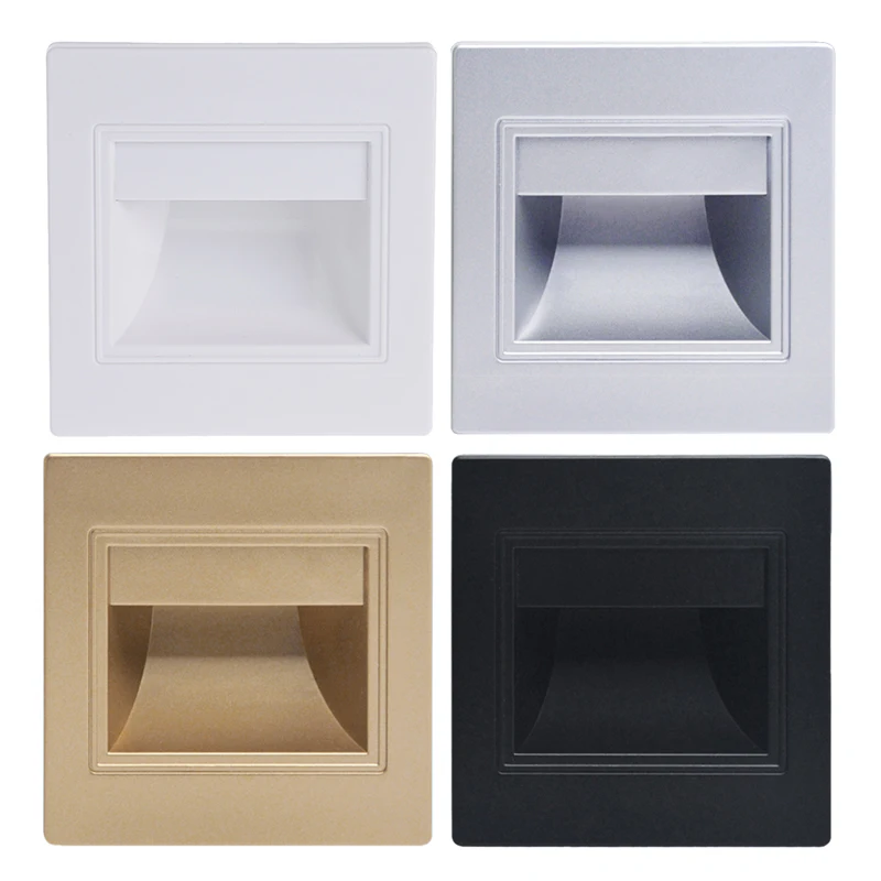 Встраиваемый светодиодный светильник 1 5 Вт для дорожек лестниц ступенек стен