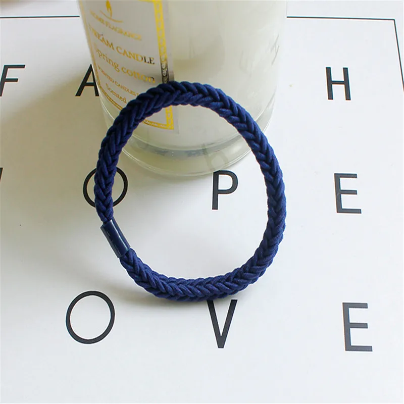 1 шт. простая плетеная тесьма резинка для волос кольцо в Корейском стиле