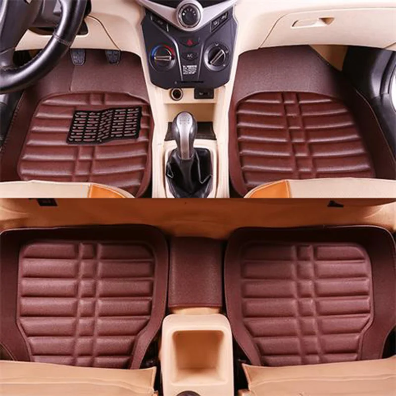 Leather universal car floor mats for bmw f10 x5 e70 e53 x4 f11 x3 e83 x1 f48 e90 x6 e71 f34 e30 waterproof accessories | Автомобили и