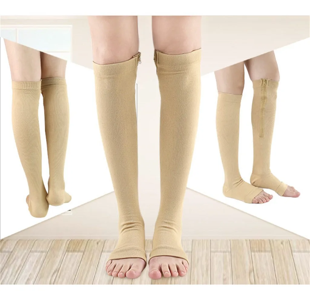 Носки унисекс компрессионные чулки Чулки с варикозным покрытием до колена