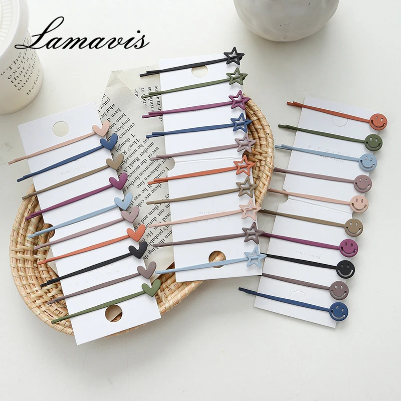 Женская заколка для волос в Корейском стиле прямая шпилька с изображением