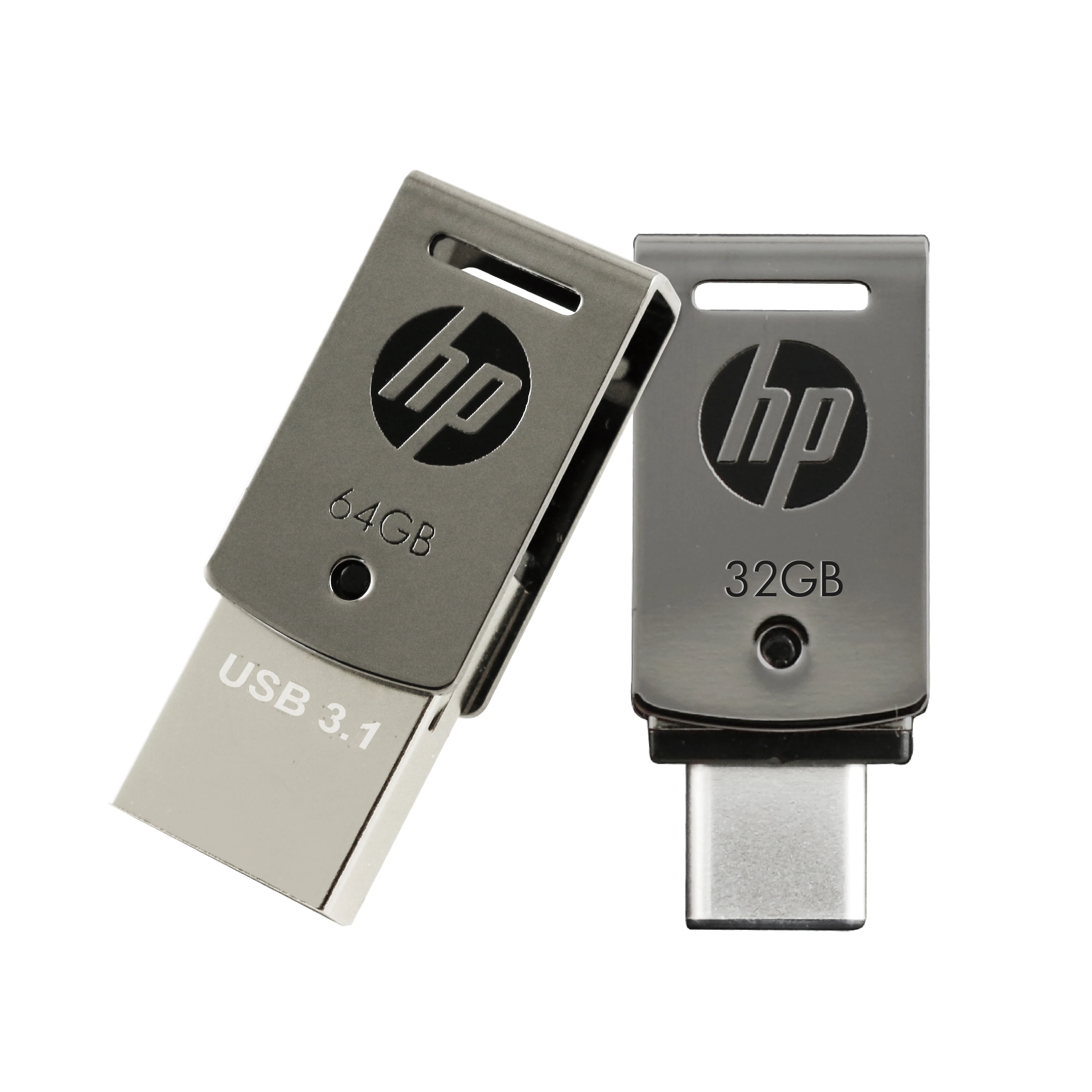 Большая Акция! Флешка HP 128 ГБ USB 3 1 металлическая флеш память 64 Гб OTG Type C для