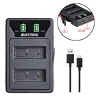 Batmax BLS5 PS-BLS5 BLS50 светодиодный Dual USB Charger с портом Type C для Olympus